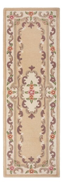 Бежов вълнен мокет FlairRug , 67 x 210 cm Aubusson - Flair Rugs