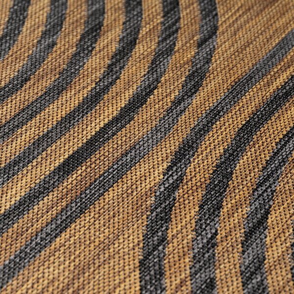 Черен/кафяв килим за открито и закрито 80x150 cm Mira 1453 – Ayyildiz Carpets