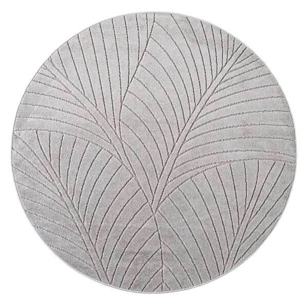 Кръгъл килим за открито и закрито в сребрист цвят ø 120 cm Nova 1203 – Ayyildiz Carpets