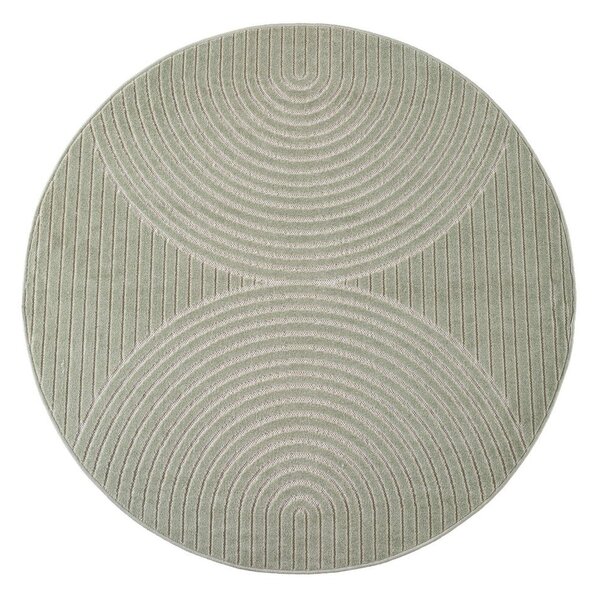 Зелен кръгъл килим за открито и закрито ø 80 cm Nova 1201 – Ayyildiz Carpets