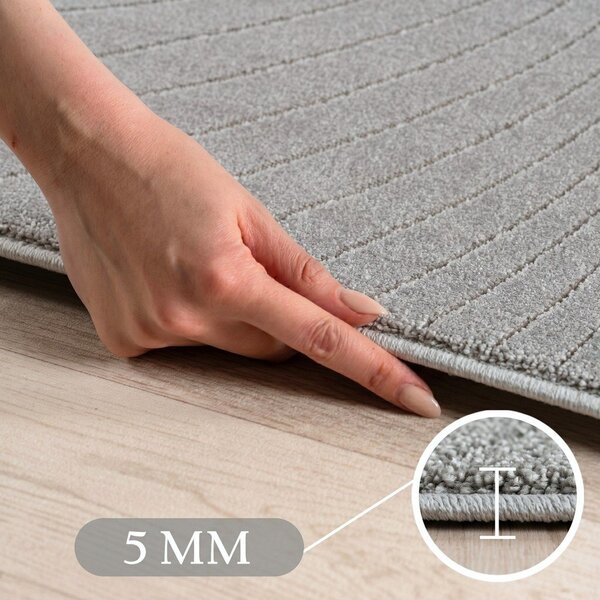 Пътека за открито и закрито в сребрист цвят 80x250 cm Nova 1204 – Ayyildiz Carpets