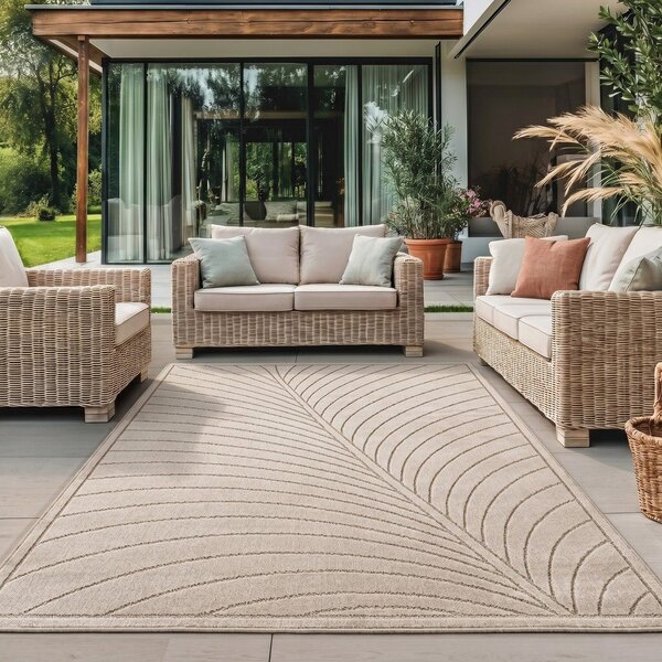 Бежов килим за открито и закрито 80x150 cm Nova 1204 – Ayyildiz Carpets
