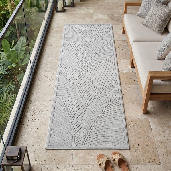 Пътека за открито и закрито в сребрист цвят 80x250 cm Nova 1203 – Ayyildiz Carpets