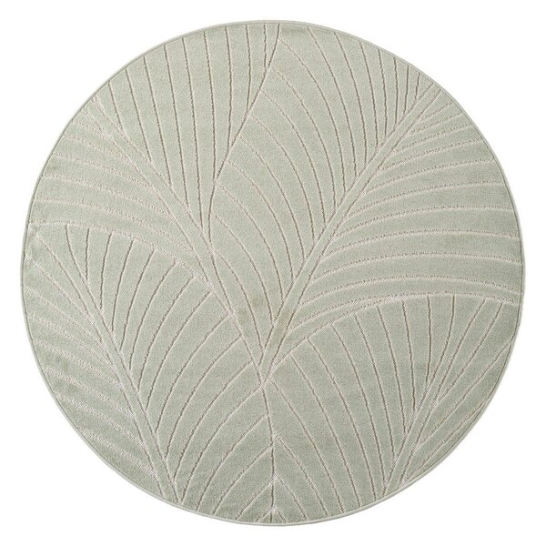 Зелен кръгъл килим за открито и закрито ø 80 cm Nova 1203 – Ayyildiz Carpets
