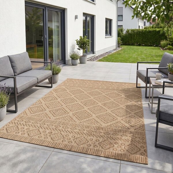 Бежов килим за открито и закрито 140x200 cm Mira 1452 – Ayyildiz Carpets