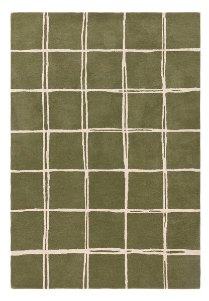 Зелен ръчно изработен вълнен килим 120x170 cm – Asiatic Carpets