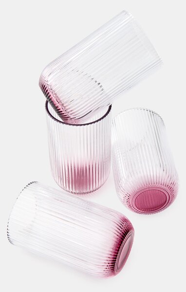 Sinsay - Комплект релефни чаши 4 pack - clear
