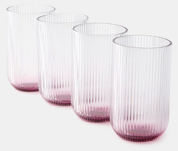 Sinsay - Комплект релефни чаши 4 pack - clear
