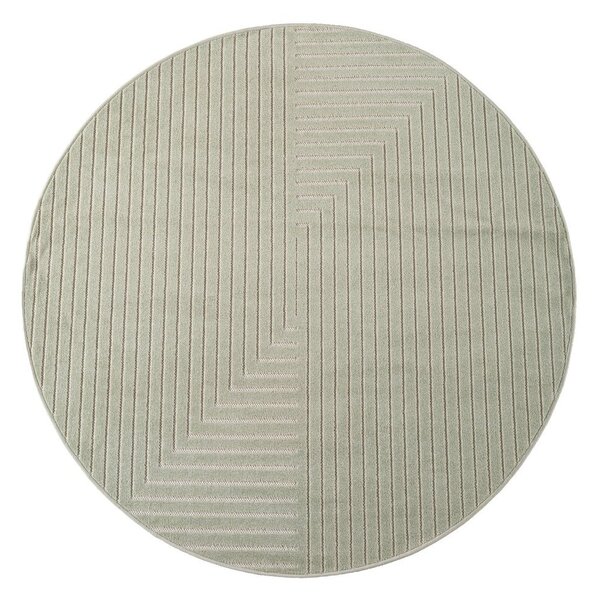 Зелен кръгъл килим за открито и закрито ø 80 cm Nova 1202 – Ayyildiz Carpets