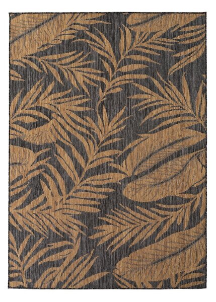 Черен/кафяв килим за открито и закрито 120x170 cm Mira 1451 – Ayyildiz Carpets