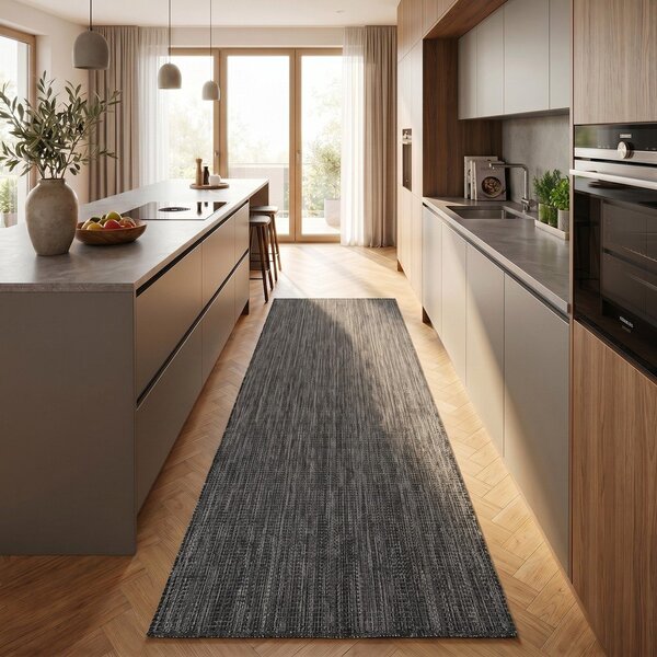 Черна пътека за открито и закрито 80x250 cm Mira 1450 – Ayyildiz Carpets
