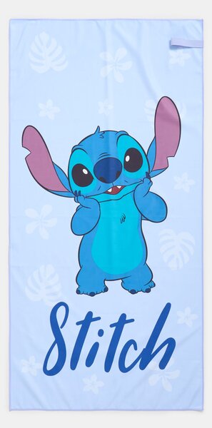 Sinsay - Бързосъхнеща кърпа Lilo & Stitch - бледосиньо