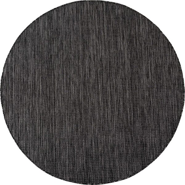Черен кръгъл килим за открито и закрито ø 80 cm Mira 1450 – Ayyildiz Carpets