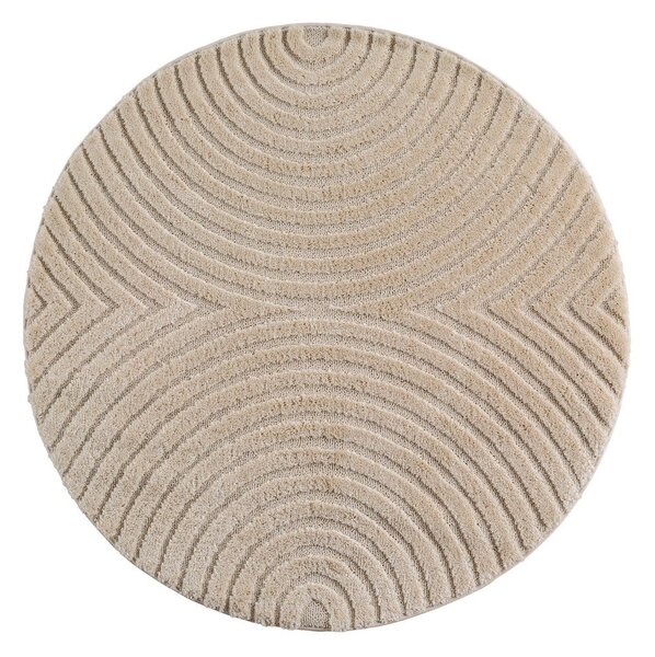 Бежов кръгъл килим със смес от юта ø 80 cm Art 1122 – Ayyildiz Carpets