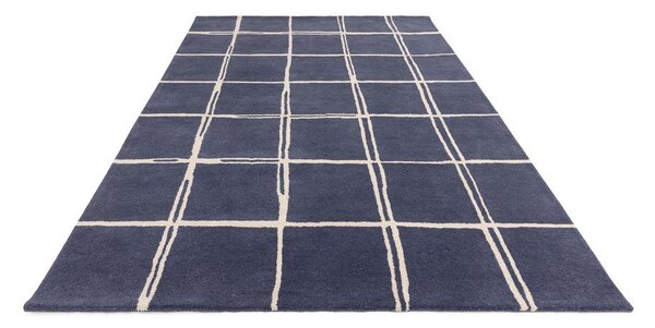 Син ръчно изработен вълнен килим 160x230 cm – Asiatic Carpets