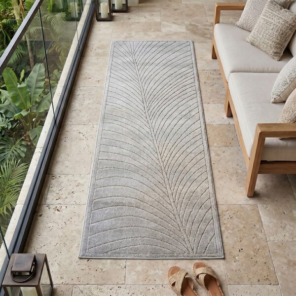 Пътека за открито и закрито в сребрист цвят 80x250 cm Nova 1204 – Ayyildiz Carpets