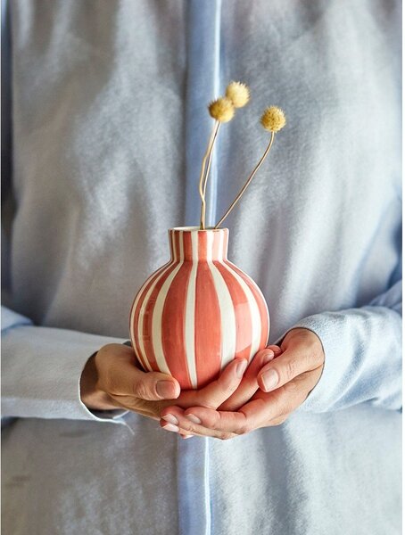 Оранжева ръчно рисувана ваза от доломит (височина 11 cm) Fian – Bloomingville
