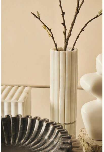 Бяла мраморна ваза (височина 20 cm) Savio – Premier Housewares