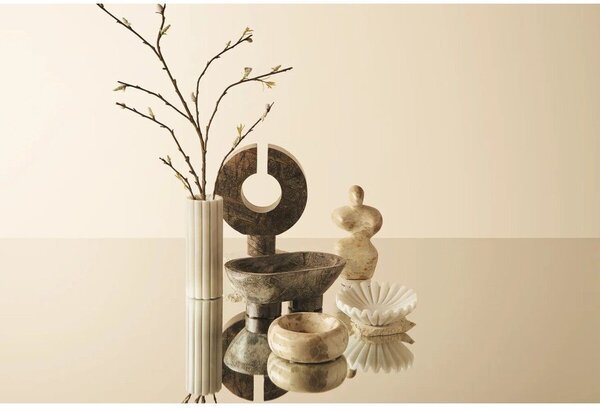 Бяла мраморна ваза (височина 20 cm) Savio – Premier Housewares