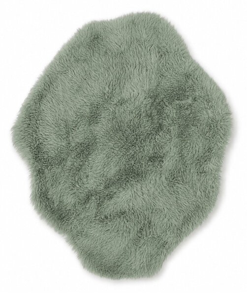 Светлозелен детски килим 90x120 cm Mammoth – Meowbaby