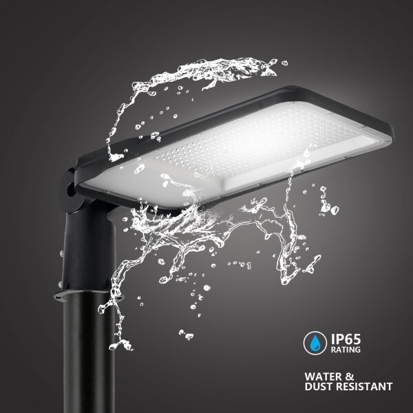 Brilagi-LED Външна лампа със стълб и kl. 3 m URBANLIGHT LED/200W/230V черна IP65