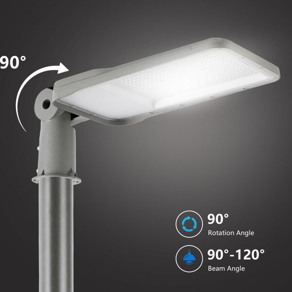 Brilagi-LED Външна лампа със стълб, височина 3 m, URBANLIGHT LED/200W/230V, сива, IP65