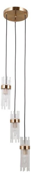 ITALUX PND-40760-3-HBR - Полилей на кабел TARASO 3xE14/40W/230V златист
