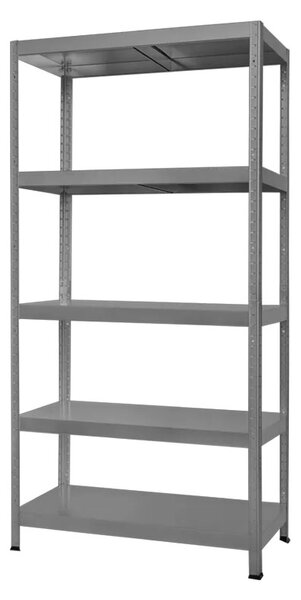 МЕТАЛЕН СТЕЛАЖ HARD 180X100X40 CM, ДО 130 КГ НА РАФТ - СИВ