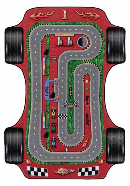 Червен килим Play V1 80x120 см