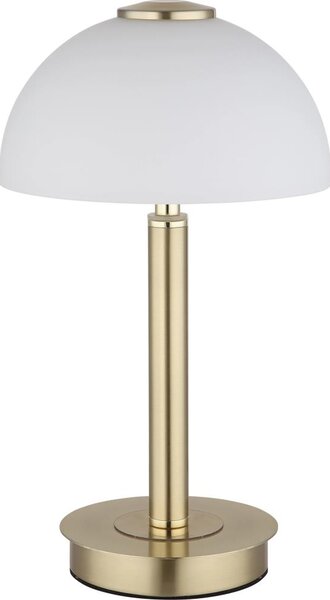 Globo 21953M - ULDIN LED настолна лампа със сензорно управление и димер, LED/7W/230V, 3000K, месинг