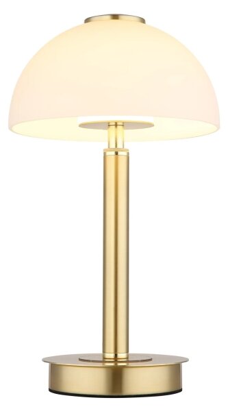 Globo 21953M - ULDIN LED настолна лампа със сензорно управление и димер, LED/7W/230V, 3000K, месинг
