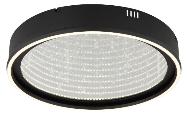 Globo 68288D - LED димируемо таванно осветително тяло MIRRORA 40W/230V Ø 51,5 cm черно+ДУ