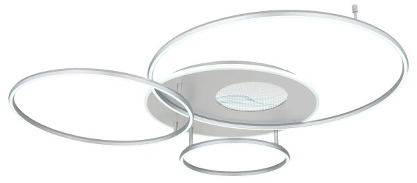 Globo 48466-70ASH-LED таванно осветително тяло INVERTINA 70W/230V Wi-Fi Tuya хром + дистанционно управление