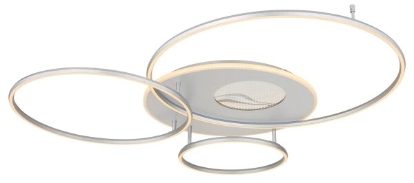 Globo 48466-70ASH-LED таванно осветително тяло INVERTINA 70W/230V Wi-Fi Tuya хром + дистанционно управление
