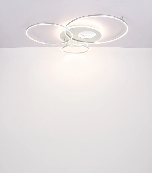 Globo 48466-70ASH-LED таванно осветително тяло INVERTINA 70W/230V Wi-Fi Tuya хром + дистанционно управление