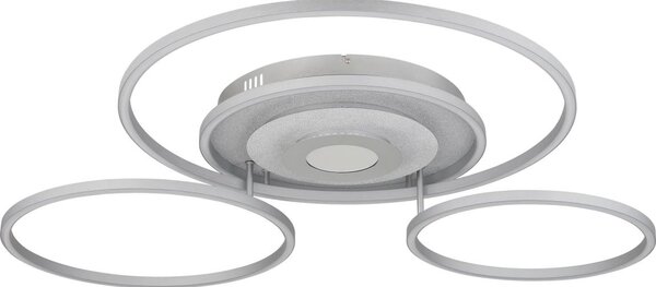 Globo 67824-60 -LED димируемо таванно осветително тяло MILES 60W/230V 80,8x99,2 cm сребристо+ДУ