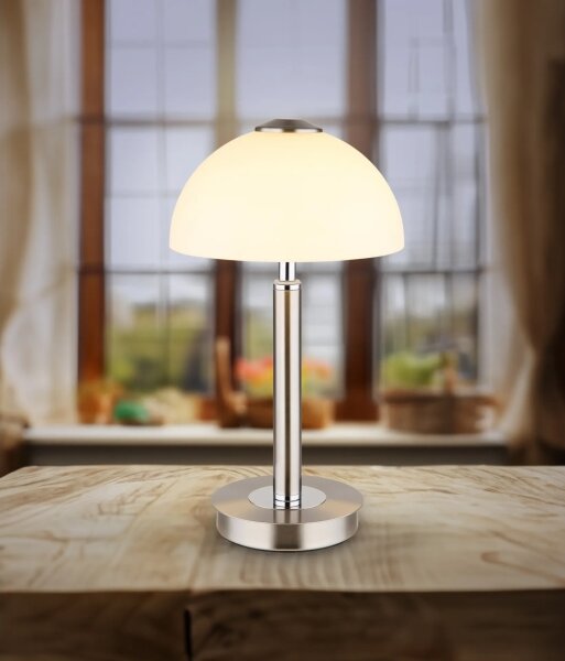 Globo 21953N - LED сензорна димируема настолна лампа ULDIN LED/7W/230V 3000K матов хром