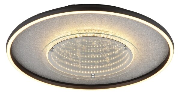 Globo 68288D3 - LED таванно осветително тяло MIRRORA 40W/230V pr. 51,5 cm черно