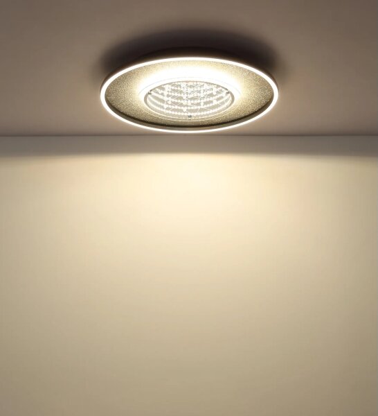 Globo 68288D3 - LED таванно осветително тяло MIRRORA 40W/230V pr. 51,5 cm черно