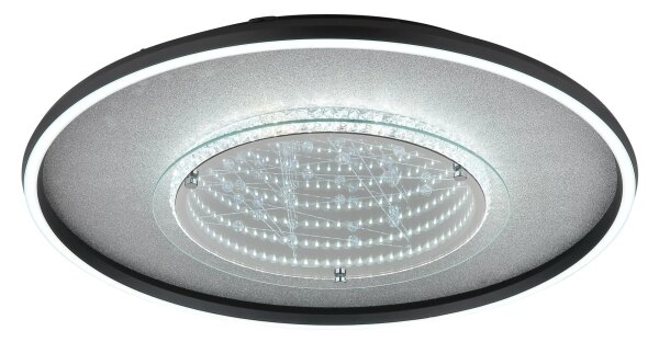 Globo 68288D3 - LED таванно осветително тяло MIRRORA 40W/230V pr. 51,5 cm черно