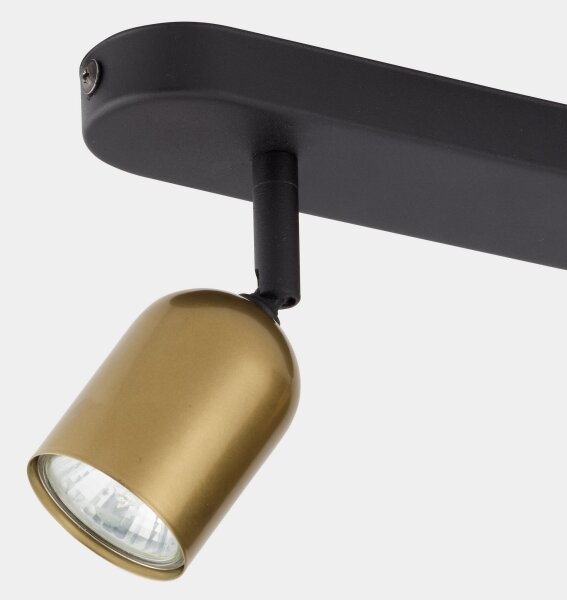 LED RGBW димируемо точково осветително тяло TOP 2xGU10/6,5W/230V 2700-6500K златисто/черно