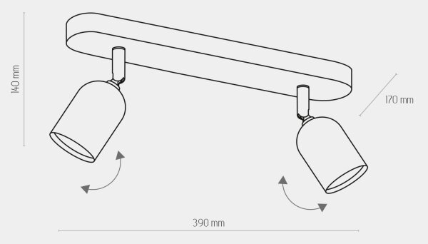 LED RGBW димируемо точково осветително тяло TOP 2xGU10/6,5W/230V 2700-6500K златисто/черно