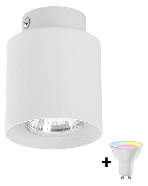 Димируемо LED RGBW точково осветително тяло VICO WHITE 1xGU10/6,5W/230V 2700-6500K