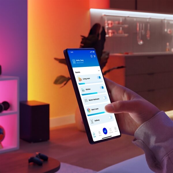Philips -LED RGB+TW Димируема настолна лампа SMART LED/9W/230V 2200-6500K Wi-Fi