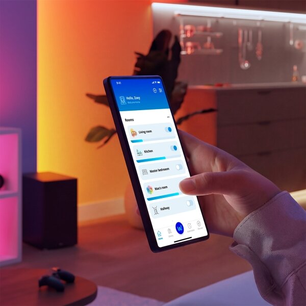 Philips-LED Димируемо таванно осветително тяло SUPERSLIM LED/32W/230V 2700-6500K Wi-Fi