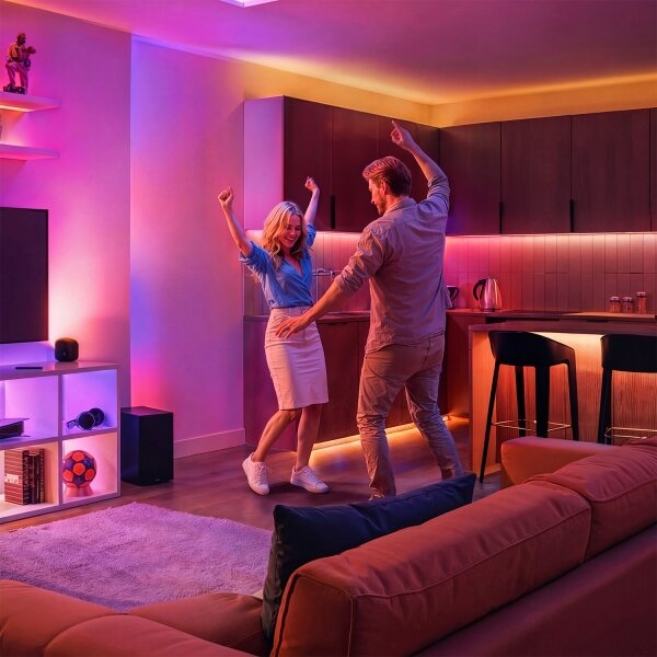 Philips -LED RGB+TW Димируема настолна лампа SMART LED/9W/230V 2200-6500K Wi-Fi