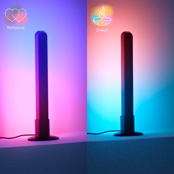 Philips - Комплект 2x LED RGBIC димируеми осветителни тела SMART GRADIENT LED/8W/230V Wi-Fi