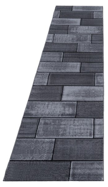 Килим Плюш Черен V3 80x150 см