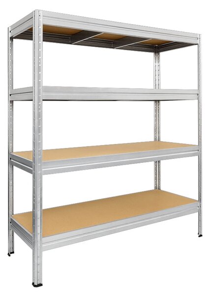МЕТАЛЕН СТЕЛАЖ MEGA 177x90x45 см, ДО 600 кг НА РАФТ - ЦИНК