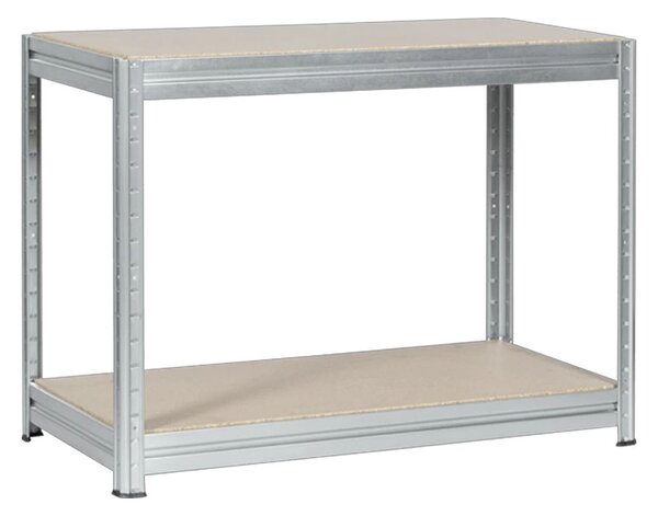 МЕТАЛЕН СТЕЛАЖ MEGA 87x120x60 см, ДО 600 КГ НА РАФТ - ЦИНК